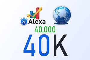 Boost/Improve/Increase your Global Alexa rank to 40K